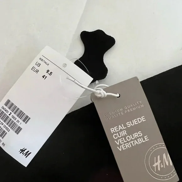 H&M PREMIUM QUALITY SUEDE THIGH HIGH BOOTS  SIZE  9.5 US NWB - Picture 10 of 11